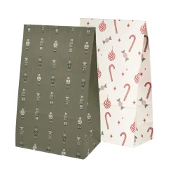 Adventsposer 24-pk nøtteknekker grønn