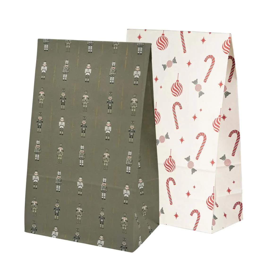 Adventsposer 24-pk nøtteknekker grønn