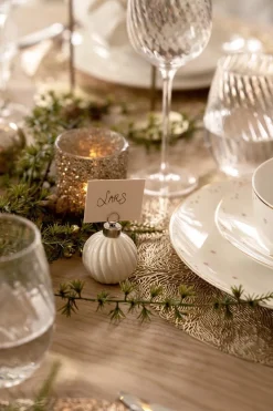 Bordkortholder julekule 4 pk