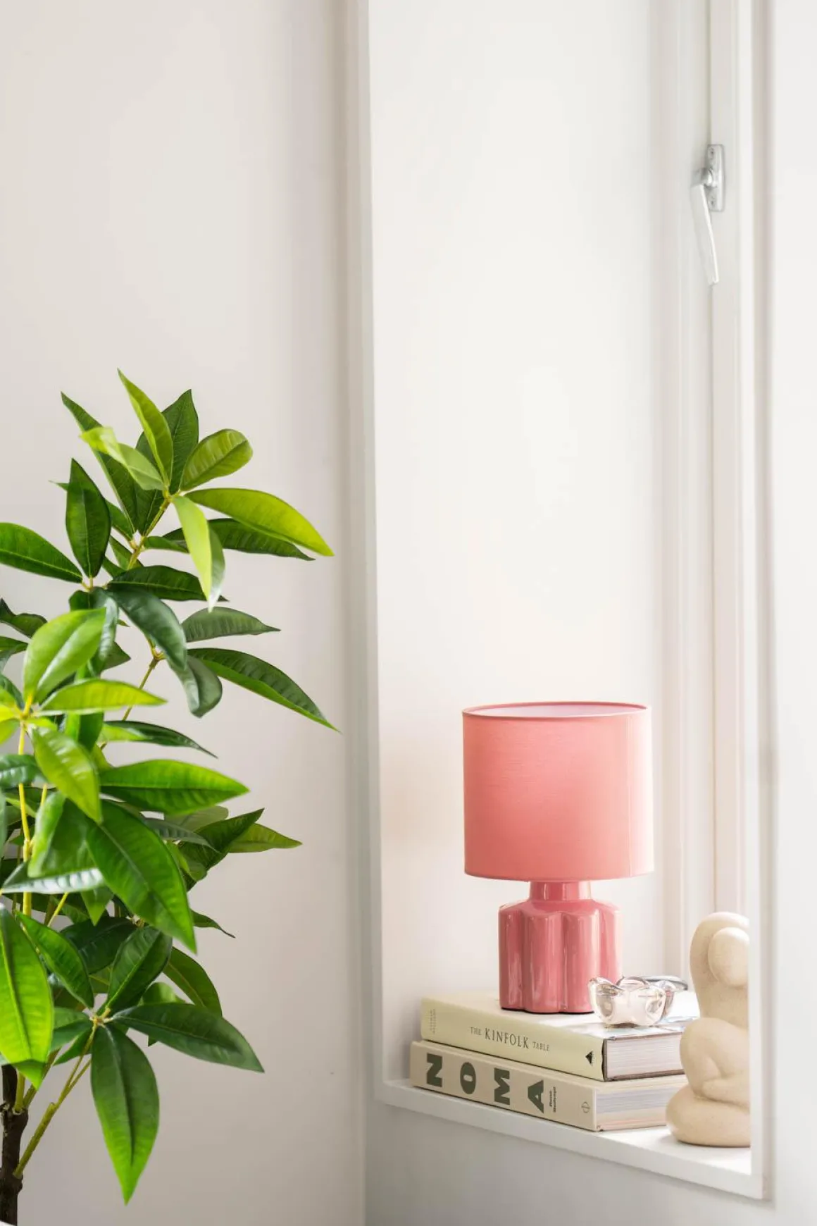 Bordlampe Flower 25 cm rosa