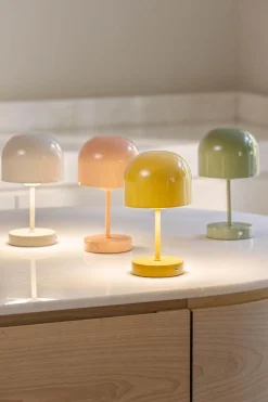 Bordlampe Napoli oppladbar 24 cm, dus rosa