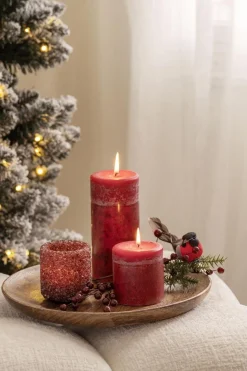 Dekorkvist røde bær 20cm