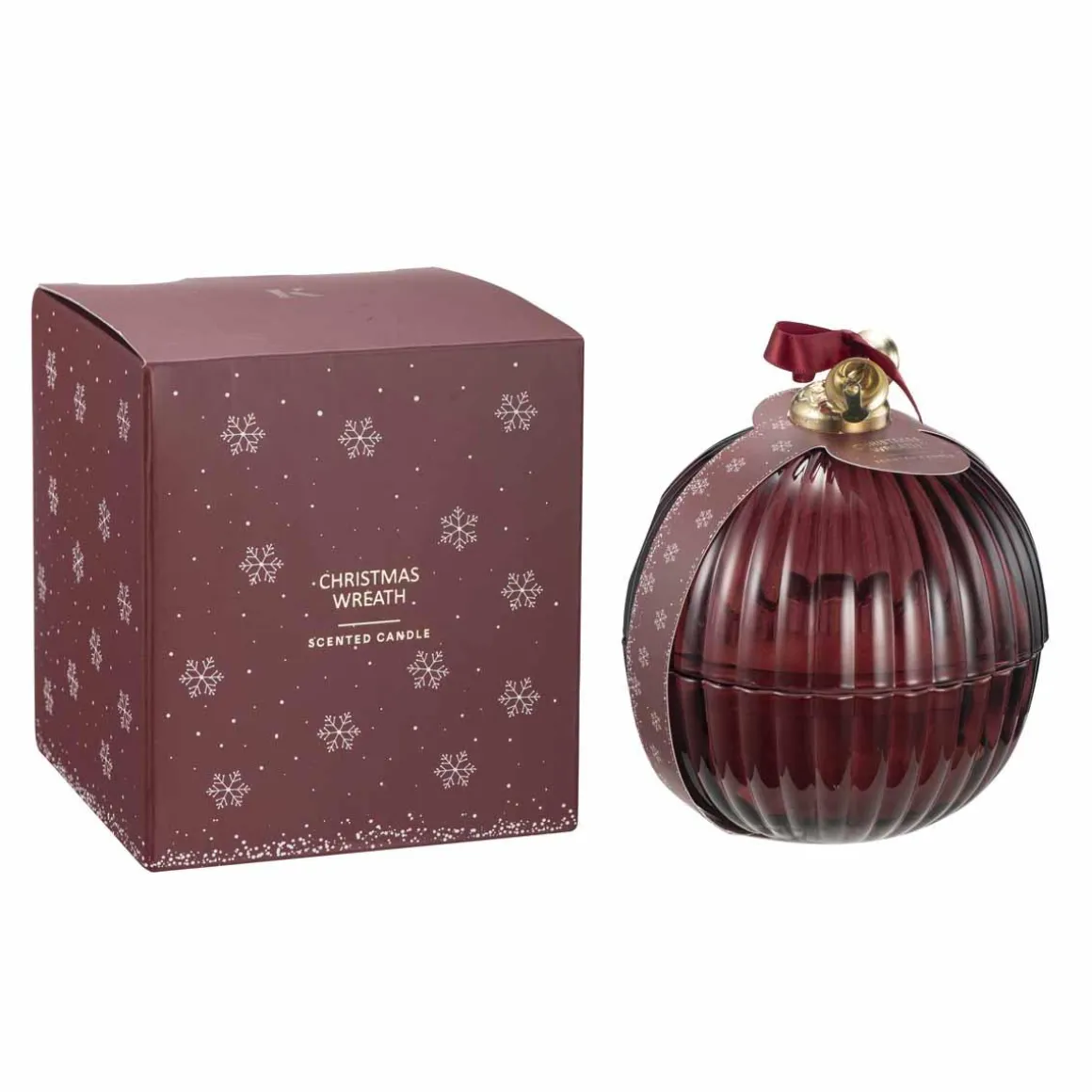 Duftlys julekule Christmas Wreath