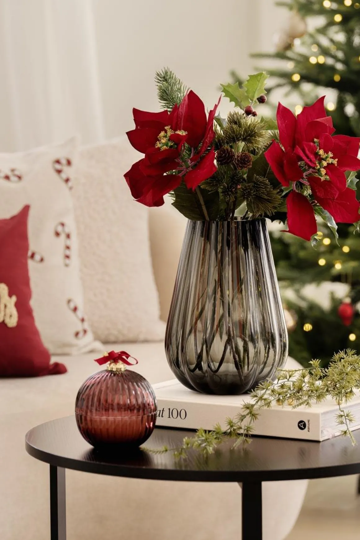 Duftlys julekule Christmas Wreath