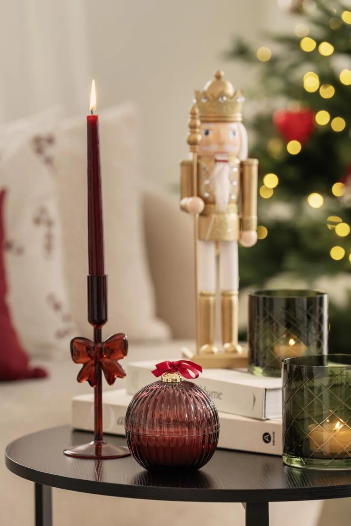 Duftlys julekule Christmas Wreath