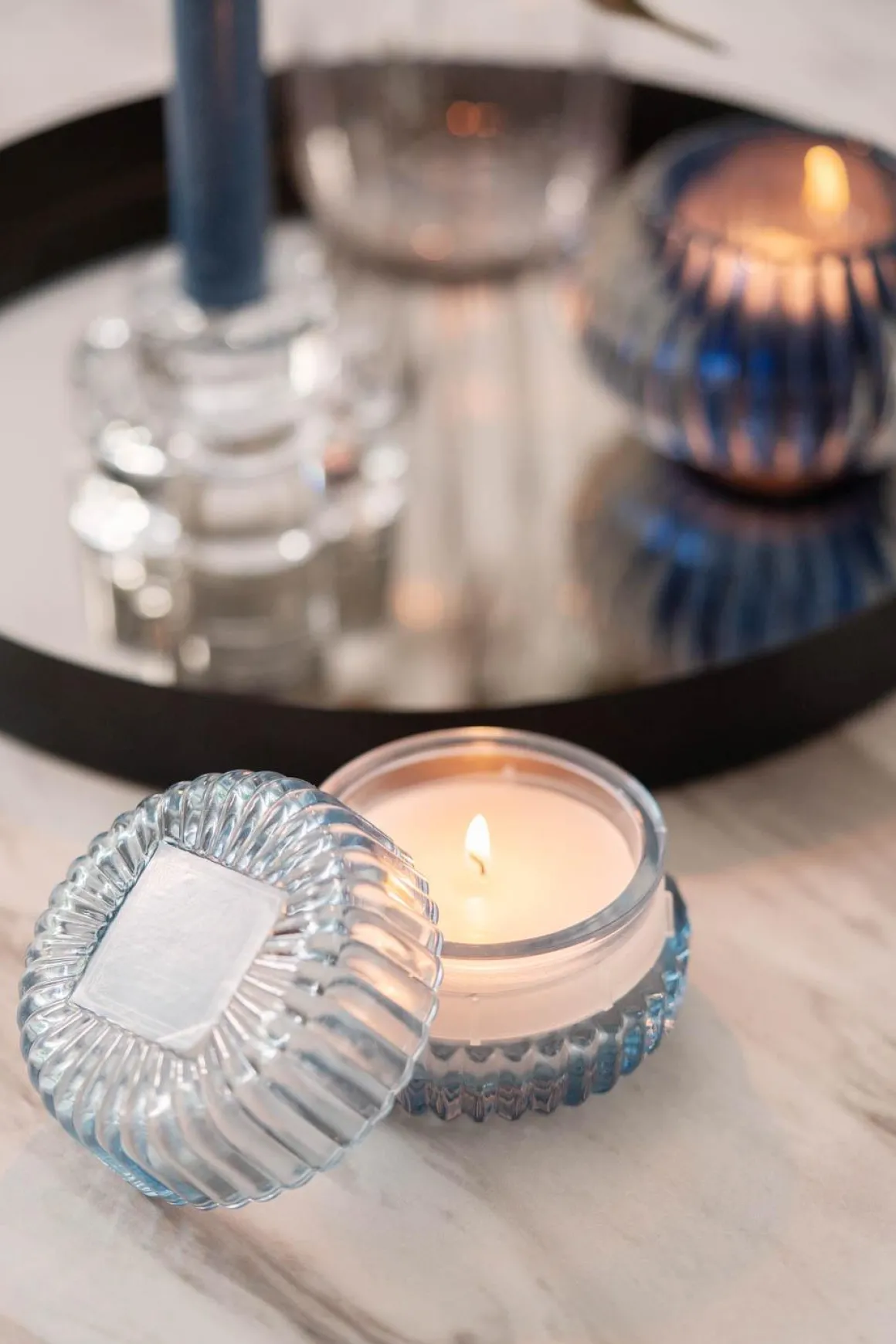 Duftlys krukke hvit te & ingefær