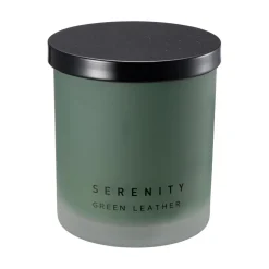 Duftlys Serenity Green leather