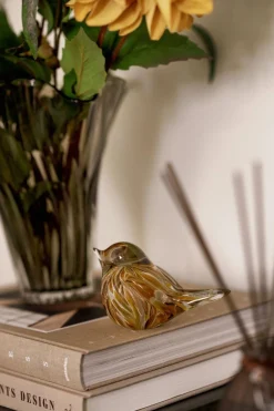 Figur Fugl 8,5 cm gul