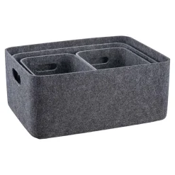 Filtkurv S/4 mørk grå