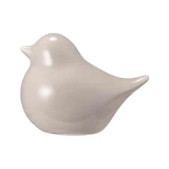 Fugl Lily 7 cm beige