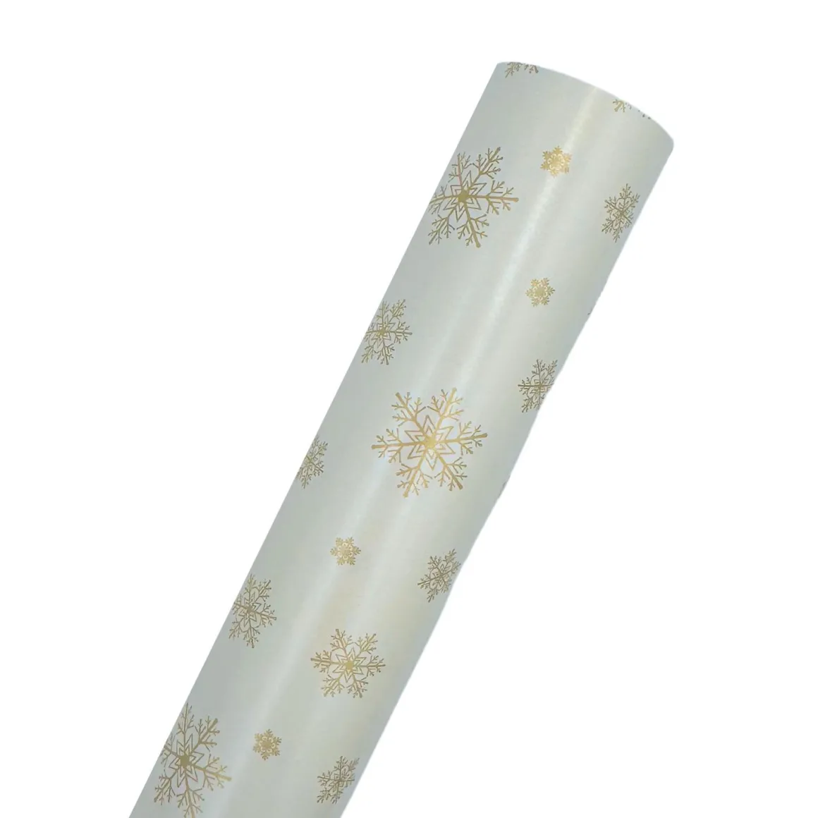 Gavepapir snøkrystall offwhite