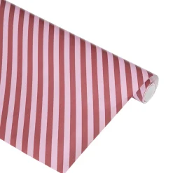 Gavepapir Stripe, rosa