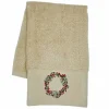 Gjestehåndkle krans beige