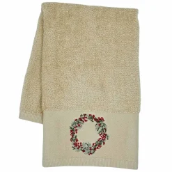 Gjestehåndkle krans beige