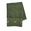 Gjestehåndkle reinsdyr grønn