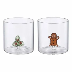Glass Christmas 2pk