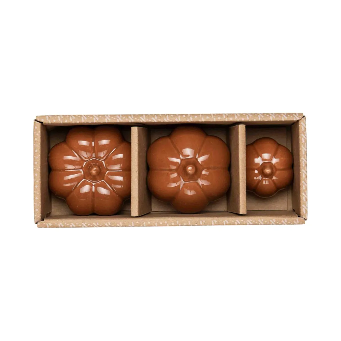 Gresskar i eske Brun