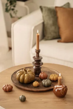 Gresskar i eske Brun