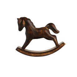 Gyngehest i mangotre 12 cm