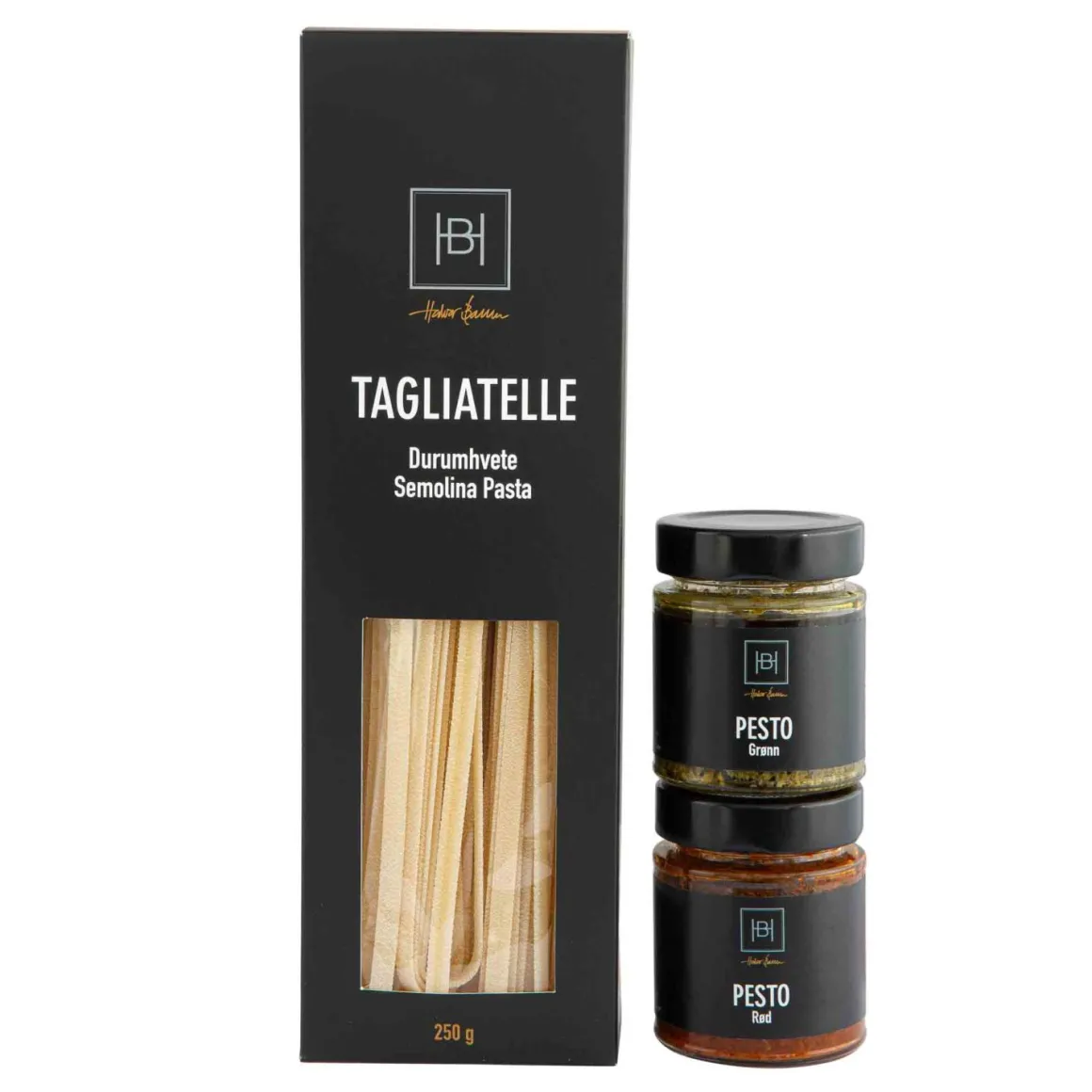 Halvor Bakke Gavesett med pasta og pesto