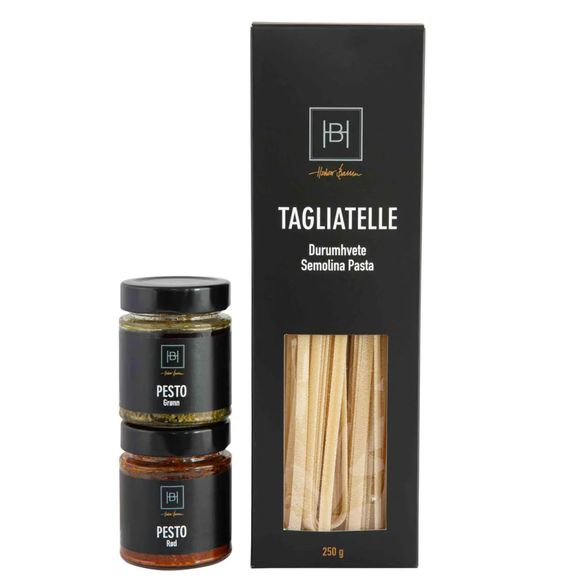 Halvor Bakke Gavesett med pasta og pesto