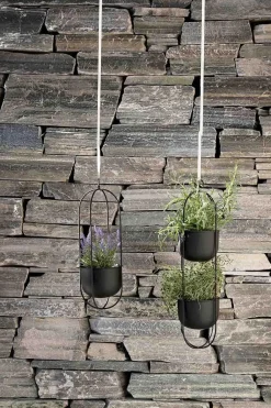 Hengepotte Singel 45 cm sort