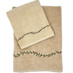 Håndklesett girlander 70x140cm, 60x40cm