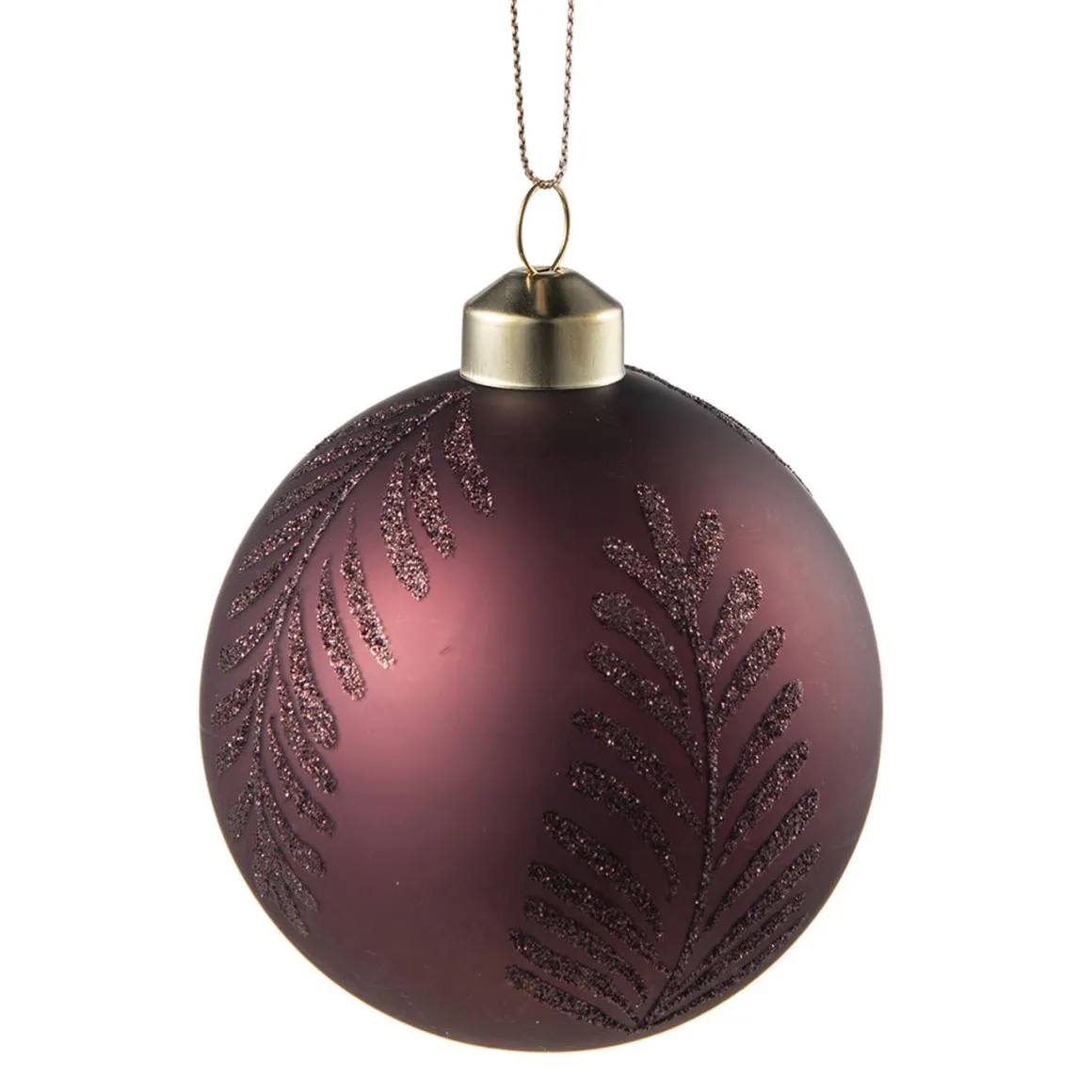 Julekule blader burgunder