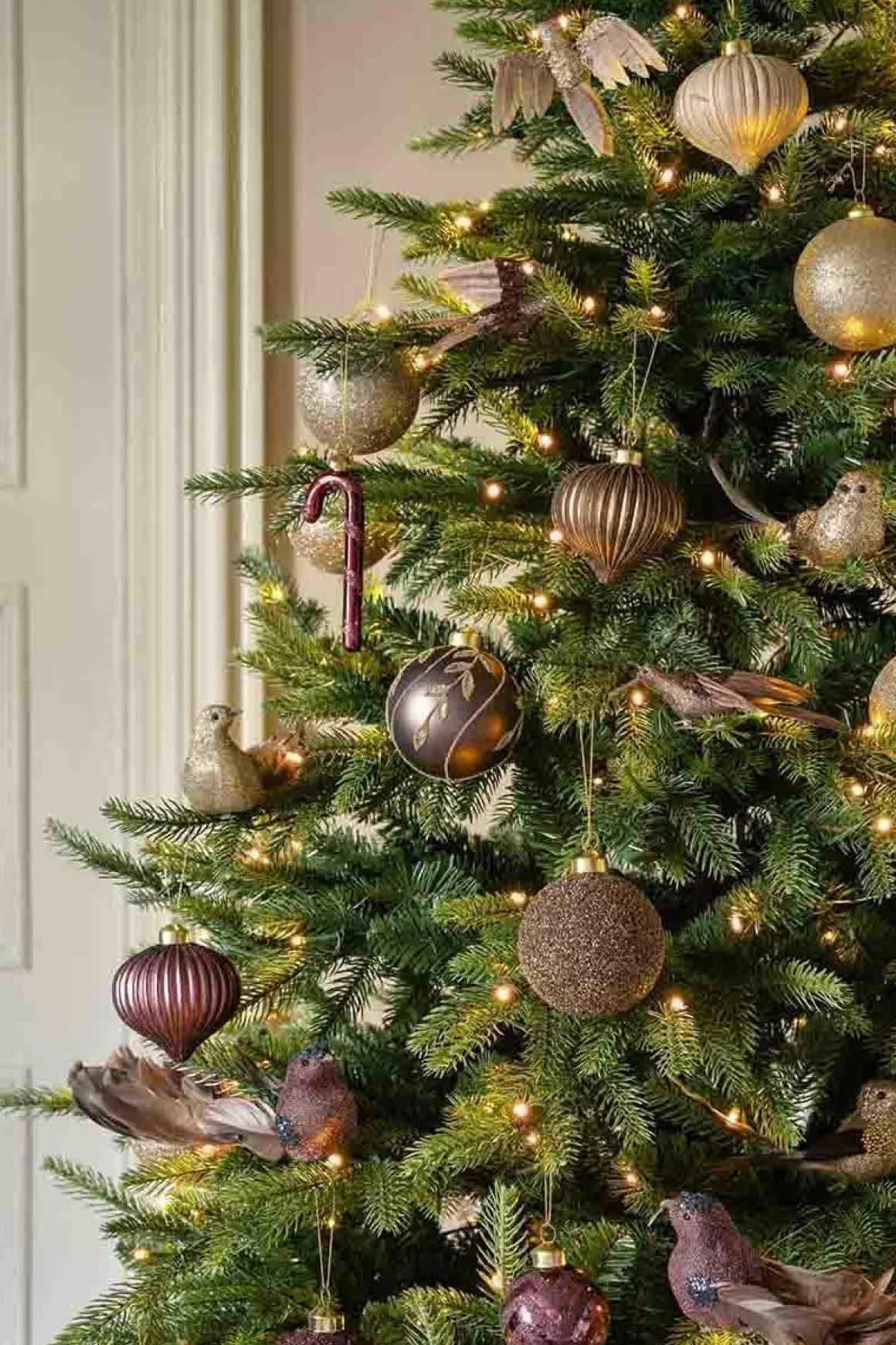 Julekule glitre burgunder