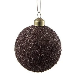 Julekule glitter perle burgunder