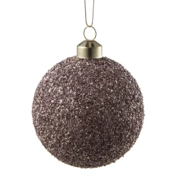 Julekule glitter perle rosa