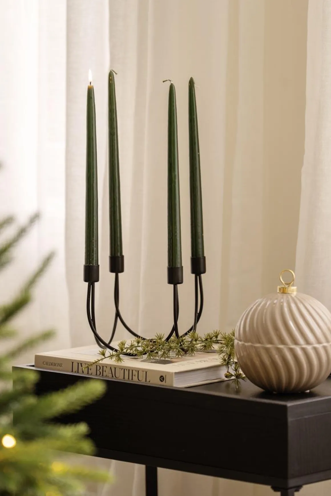 Julekule Krukke beige