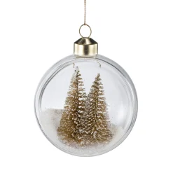 Julekule med gulltrær