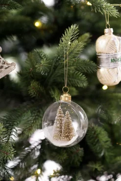 Julekule med gulltrær