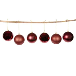 Julekule mix 6 pack rød