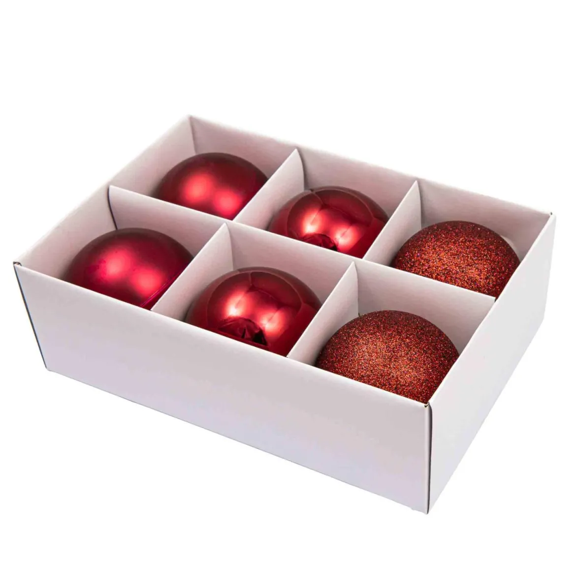 Julekule mix 6 pack rød