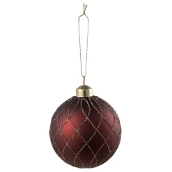 Julekule sparkle burgunder