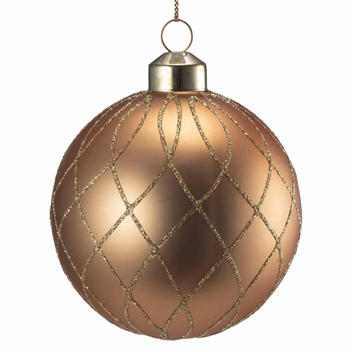 Julekule sparkle gull