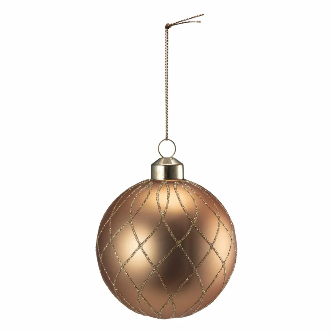 Julekule sparkle gull