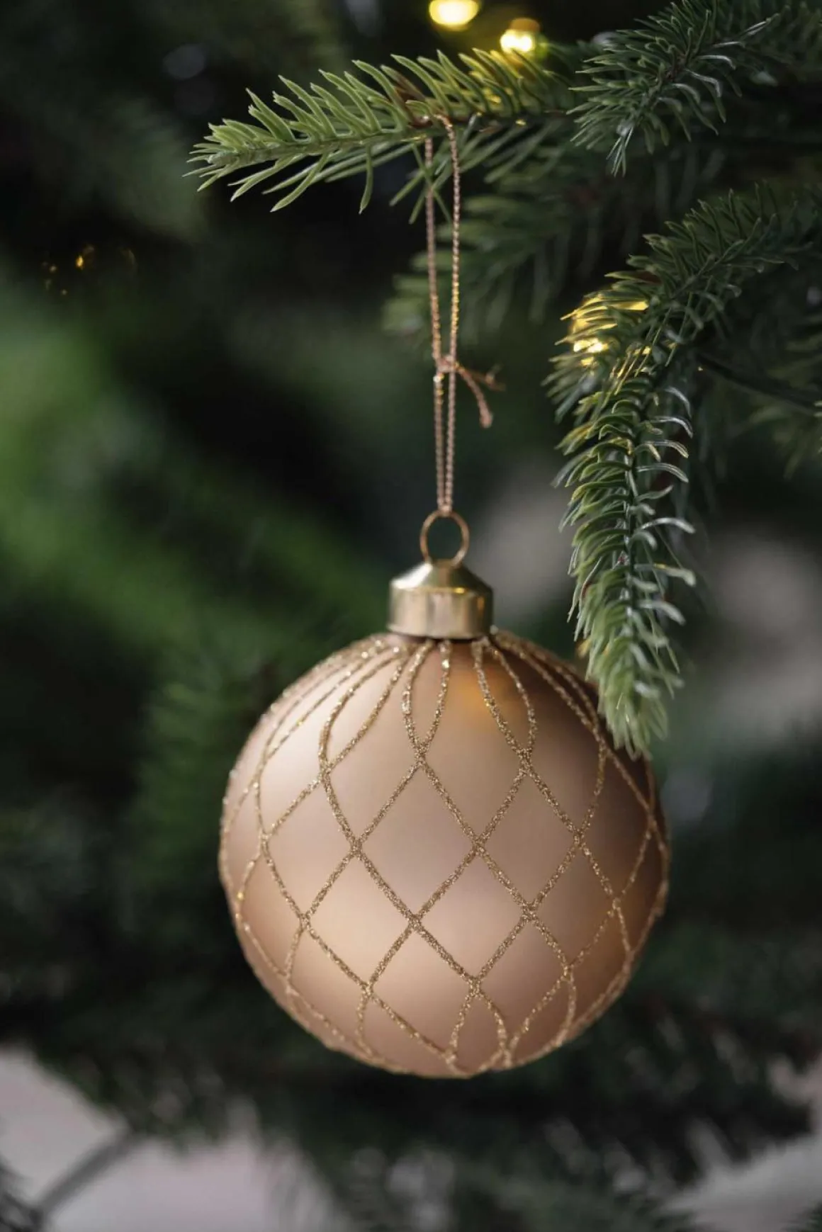 Julekule sparkle gull