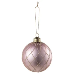 Julekule sparkle rosa