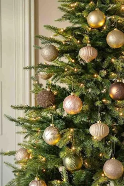 Julekule sparkle rosa