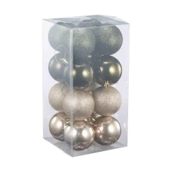 Julekuler 16 pk grønn