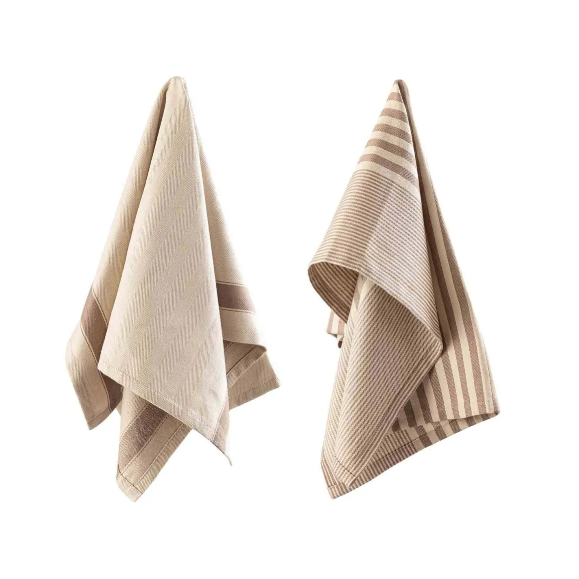 Kjøkkenhåndkle Georg 50x70 sett taupe