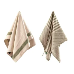 Kjøkkenhåndkle Georg 50x70 sett oliven