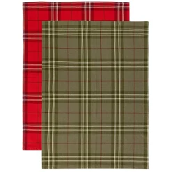 Kjøkkenhåndkle 2pk Rute