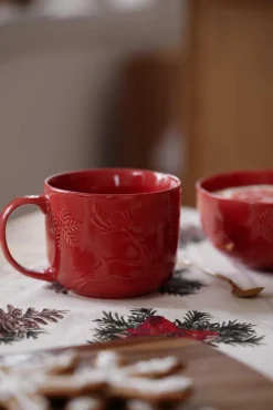 Kopp Christmas Reindeer rød