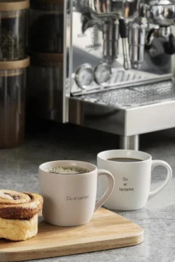 Kopp Du er perfekt, beige