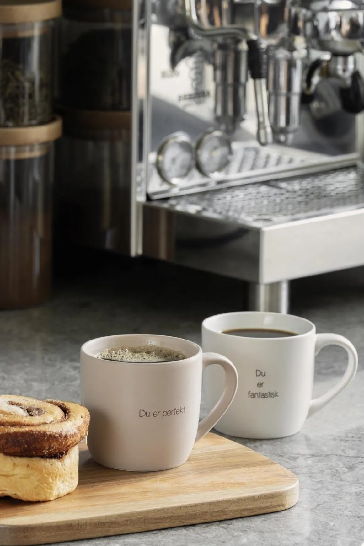 Kopp Du er perfekt, beige