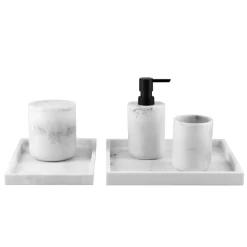 Krukke m/lokk Marmor